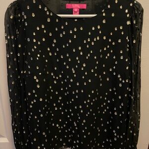 Festive Lilly Pulitzer blouse size medium